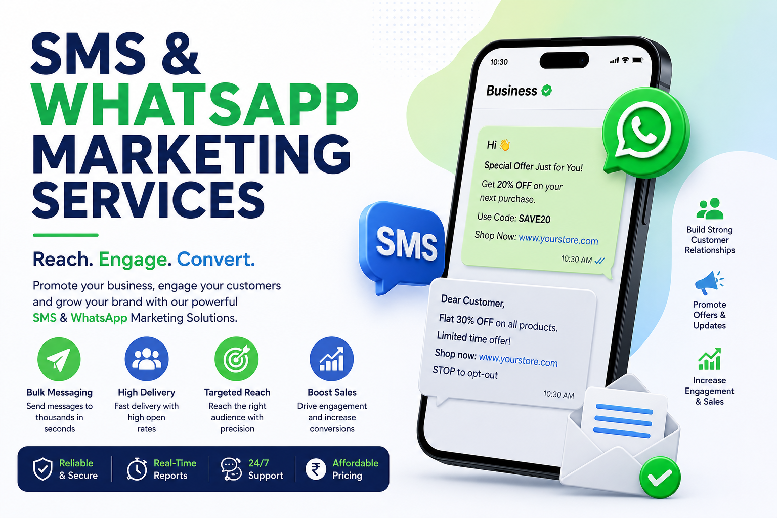 SMS & WhatsApp Marketing Services
